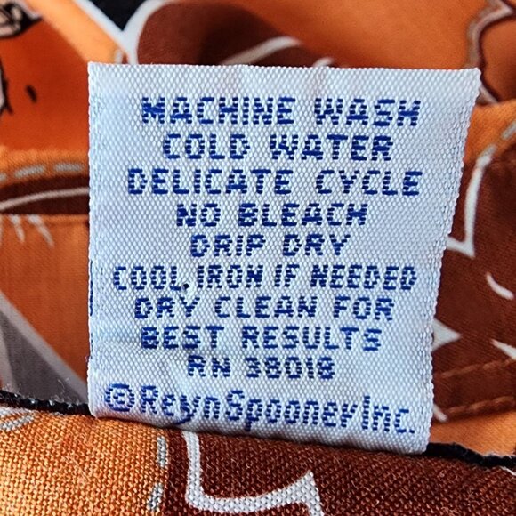 Vintage Reyn Spooner Reyn Sports Mens XL Hawaiian Shirt Oklahoma State OSU Retro - Picture 8 of 9